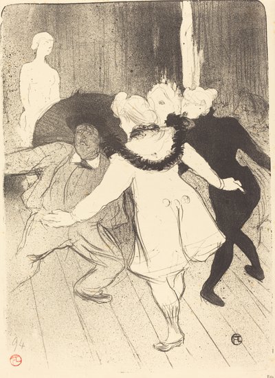 フォリー・ベルジェール: M. プリュドームの検閲官 作： Henri de Toulouse Lautrec