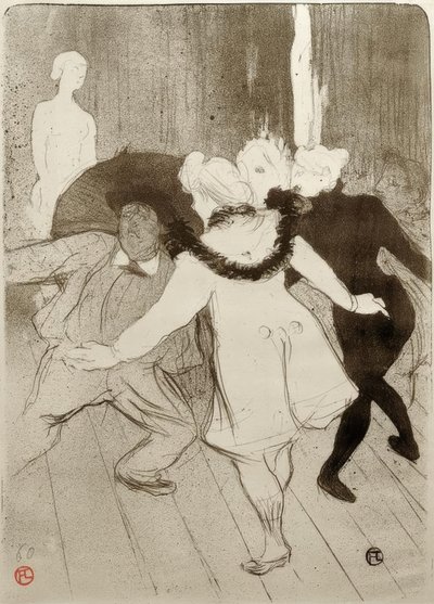 フォリーベルジェール、ムッシュプルドームの謙虚さ 作： Henri de Toulouse Lautrec