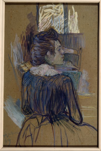 窓際の女性 作： Henri de Toulouse Lautrec