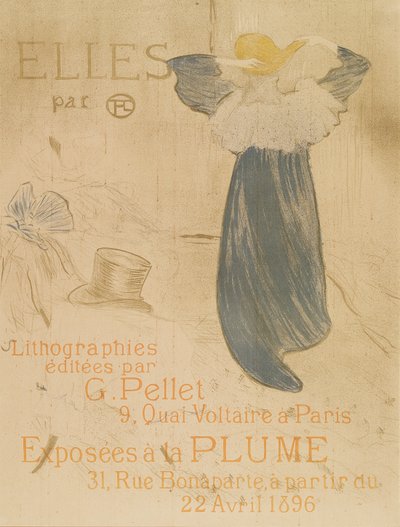 エレスの口絵、1896 作： Henri de Toulouse Lautrec