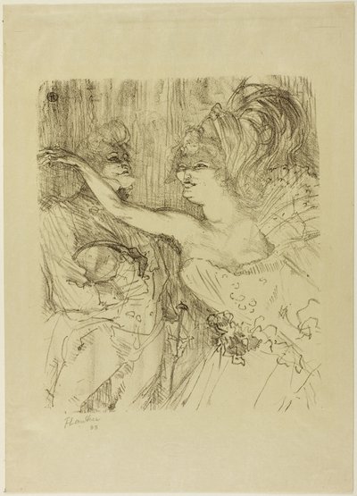 「パリ・キ・マルシェ」のガイとミーリー 作： Henri de Toulouse Lautrec