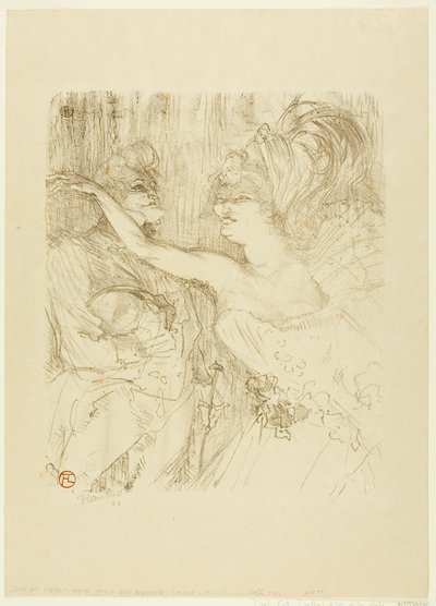 ガイとミーリー、『パリ、マルシェ』にて 作： Henri de Toulouse Lautrec
