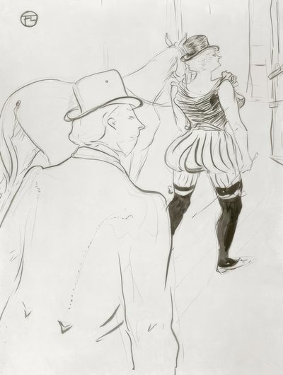 舞台裏 作： Henri de Toulouse Lautrec