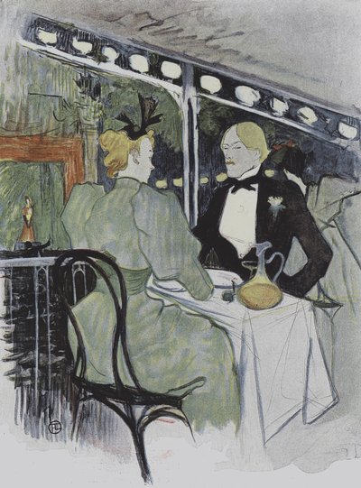 ルプレジールアパリのイラスト 作： Henri de Toulouse Lautrec