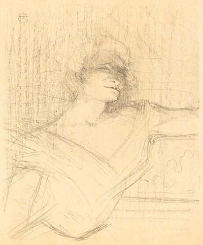 In "La glu" (イン "ラ グル") 作： Henri de Toulouse Lautrec