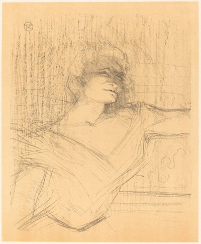 In "La glu" (イン "ラ グル") 作： Henri de Toulouse Lautrec