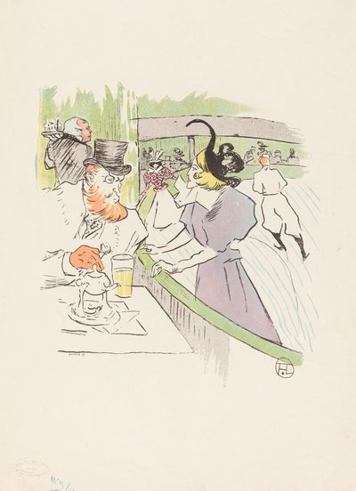 スケートのプロの美しさで 作： Henri de Toulouse Lautrec