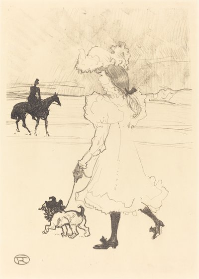森の中で (Au bois) 作： Henri de Toulouse Lautrec