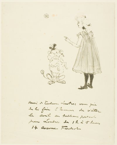 展示会へのご招待 作： Henri de Toulouse Lautrec