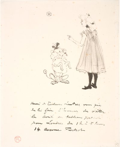 展示会へのご招待 作： Henri de Toulouse Lautrec