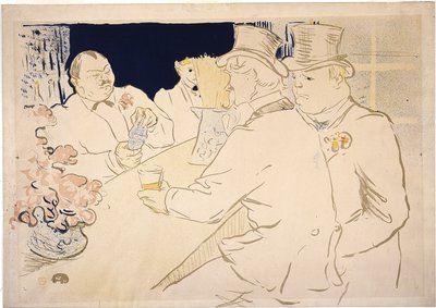 Irlantilainen ja amerikkalainen baari, Rue Royale, The Chap Bookista 作： Henri de Toulouse Lautrec