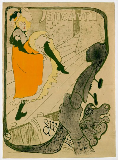 ジェーン・アヴリル 作： Henri de Toulouse Lautrec