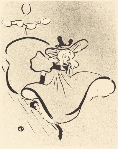 ジェーン・アヴリル、1893年。 作： Henri de Toulouse Lautrec