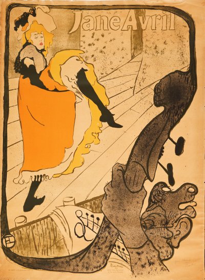 ジェーン（1893年4月） 作： Henri de Toulouse Lautrec