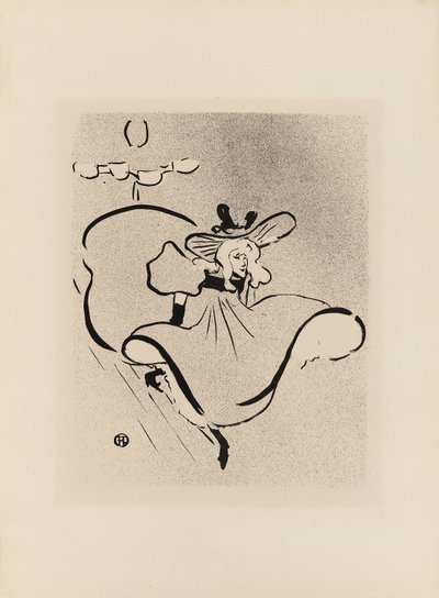 ル・カフェ・コンサートのジェーン・アヴリル 作： Henri de Toulouse Lautrec