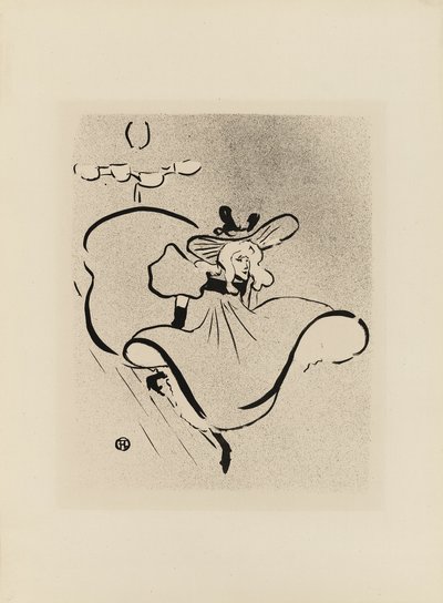 ジェーン・アヴリル『ル・カフェ・コンサート』より 作： Henri de Toulouse Lautrec