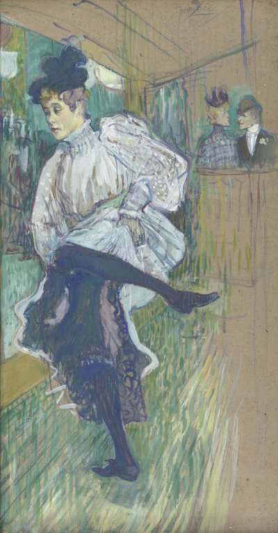 ジャンヌ・エイプリル・ダンス 作： Henri de Toulouse-Lautrec