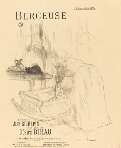 子守唄 作： Henri de Toulouse Lautrec