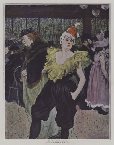 ムーランルージュのClowness Cha-U-Kao（ムーランルージュのClowness Cha-U-Kao） 作： Henri de Toulouse Lautrec