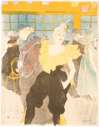 ムーラン・ルージュのクロウネス 作： Henri de Toulouse Lautrec