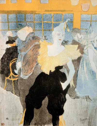 ムーランルージュのラクラウン 作： Henri de Toulouse Lautrec