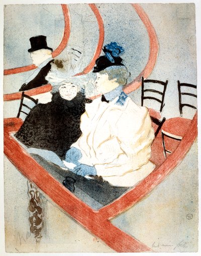 ザグランドロッジザロイヤルボックス、1896-1897 作： Henri de Toulouse Lautrec
