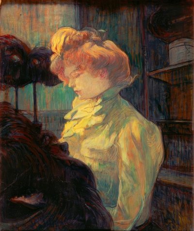 ラモディスト（マドモアゼルルイーズブルエ） 作： Henri de Toulouse Lautrec