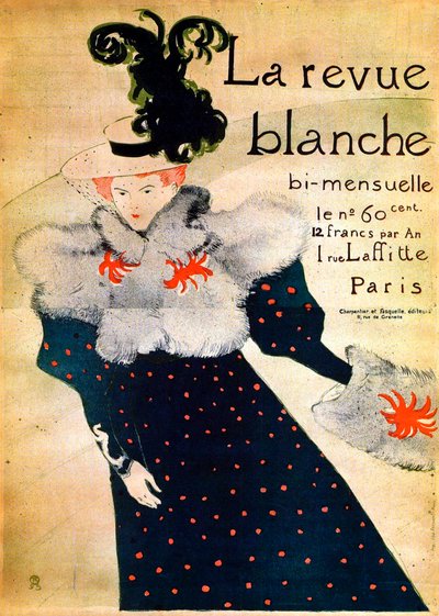 ラヴューブランシュ、19世紀。 作： Henri de Toulouse Lautrec