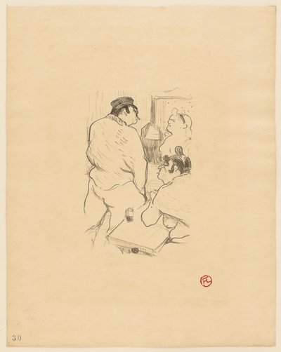 グルネルの恐怖 作： Henri de Toulouse Lautrec