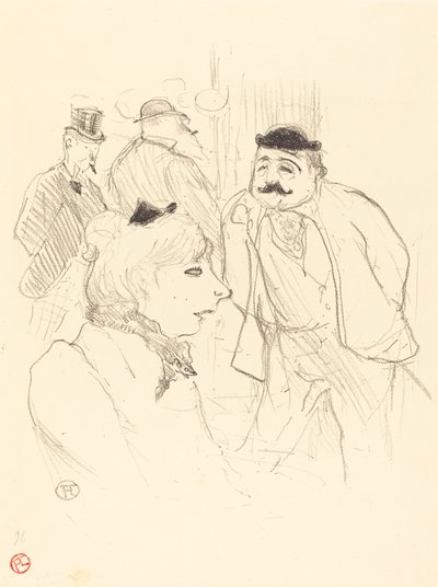 ザ・ステム (ムーラン・ルージュ) 作： Henri de Toulouse Lautrec