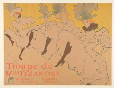 マドモアゼル・エグランティーヌの一座 (マドモアゼル・エグランティーヌ) 作： Henri de Toulouse Lautrec