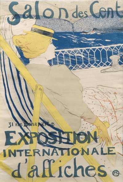 La Passage du 54-プロムナードとヨットサロンデセント 作： Henri de Toulouse Lautrec