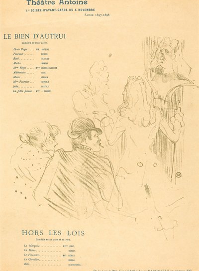 他人の善; 無法者 作： Henri de Toulouse Lautrec