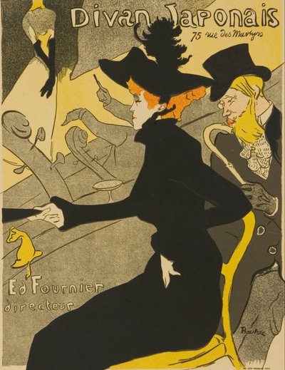 日本のディヴァン 作： Henri de Toulouse-Lautrec