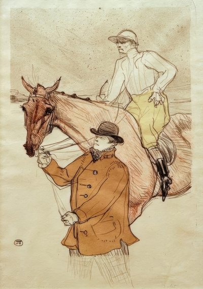 ポストに行く騎手 作： Henri de Toulouse Lautrec