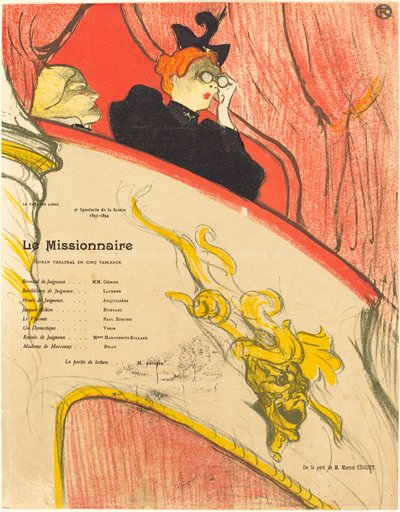 宣教師 作： Henri de Toulouse Lautrec
