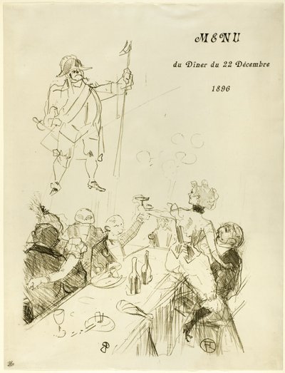 ル・スイス、メニュー 作： Henri de Toulouse Lautrec