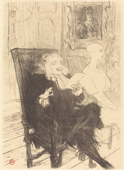 学んだ女性のルロワールとモレノ 学んだ女性のルロワールとモレノ、1894年。 作： Henri de Toulouse Lautrec