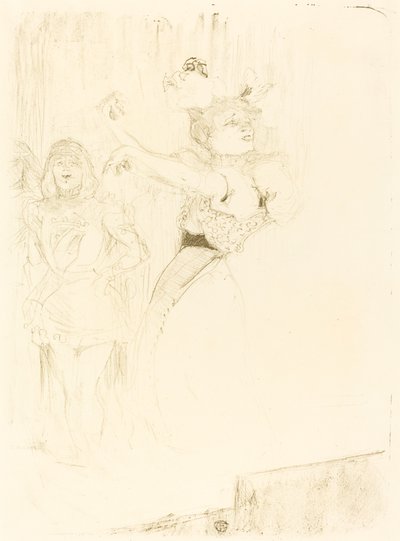 「キルペリク」でボレロを踊る貸し手 作： Henri de Toulouse Lautrec