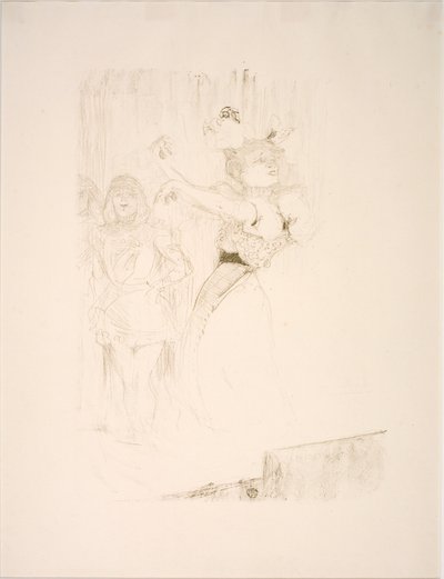 チルペリクのパ・デュ・ボレロを踊る貸し手 作： Henri de Toulouse Lautrec