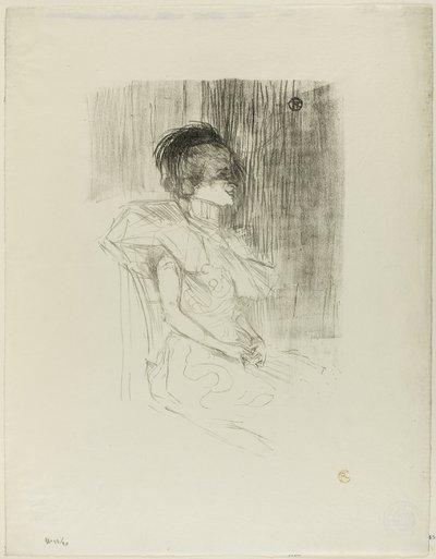 貸し手着席 作： Henri de Toulouse Lautrec