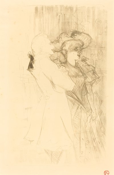 「La chanson de fortunio」のレンダーとオーゲス (「La chanson de fortunio」のレンダーとオーゲス) 作： Henri de Toulouse Lautrec