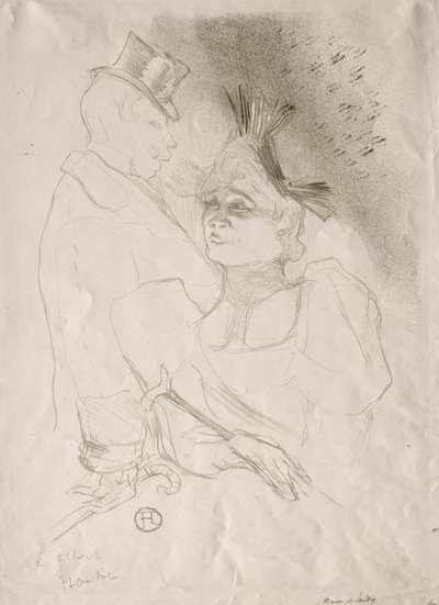 貸し手と男爵 作： Henri de Toulouse Lautrec