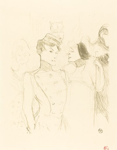 レンダーとラヴァリエール (レンダーとラヴァリエール) 作： Henri de Toulouse Lautrec