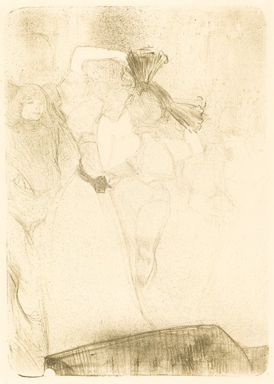 「キルペリク」でボレロを踊る後ろからの貸し手 作： Henri de Toulouse Lautrec