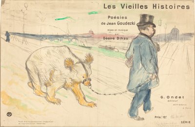 1893 年のオールド ストーリーズ表紙の口絵。 作： Henri de Toulouse Lautrec
