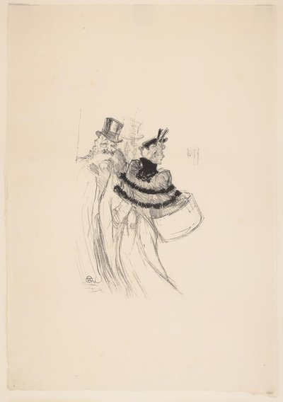 ザ オールド ジェントルメン 作： Henri de Toulouse Lautrec