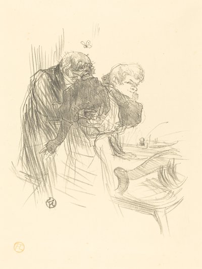 古い蝶、1895年。 作： Henri de Toulouse Lautrec