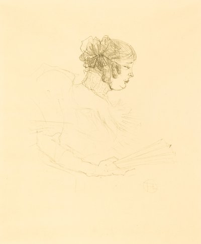 Luce Myres in Profile (Luce Myres, de profil) 作： Henri de Toulouse Lautrec