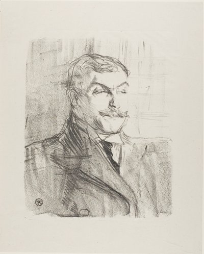 Treize LithographysのLucien Guitry 作： Henri de Toulouse Lautrec